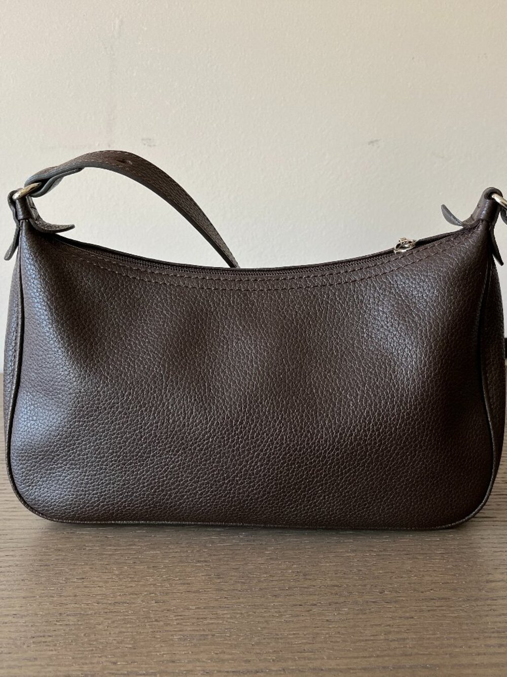 LONGCHAMP Dark Brown Leather Crossbody/ Shoulder Bag - Picture 3 of 13